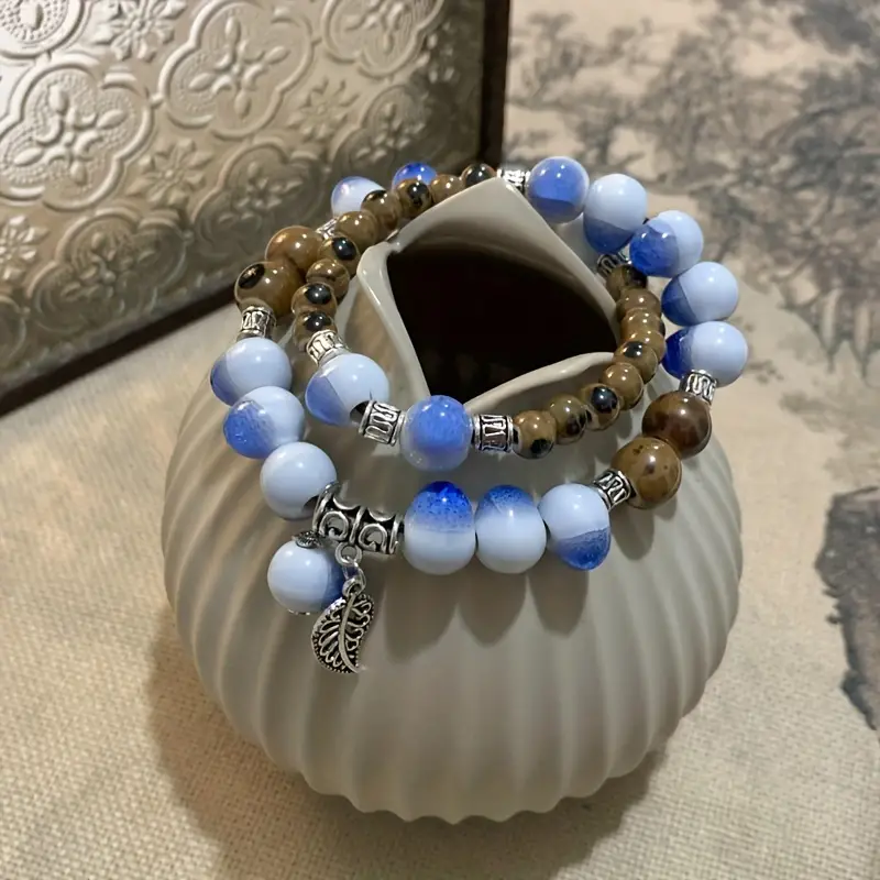 Ceramic Beaded Stacking Bracelet